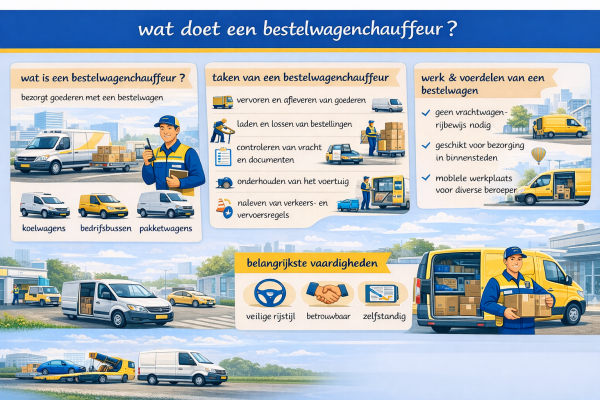 Wat doet een bestelwagenchauffeur
